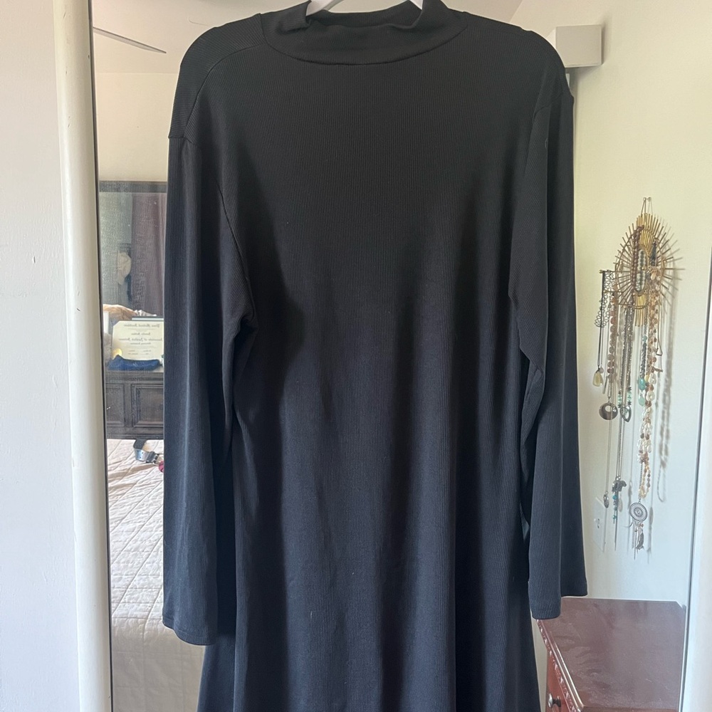 Turtleneck black dress